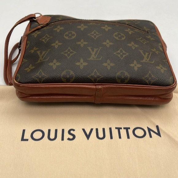 Authentic Louis Vuitton Monogram Vintage Clutch Wristlet & LV Dust Bag - Picture 7 of 16